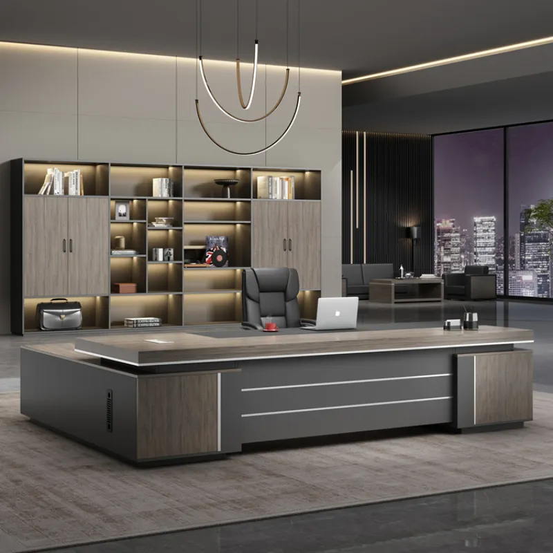 Luxus moderne Buro Schreibtische mit Mannern Aufbewahrung Executive Laptop Stand Desk Espresso