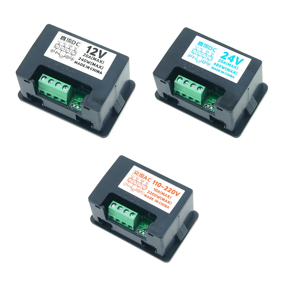 Upgraded 12/24V AC/DC Relay Module with Adjustable Delay Timer - Set ...