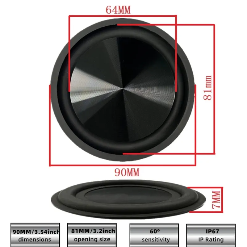Tbest diaphragme de woofer DIY Woofer Diaphragm Subwoofer Passif