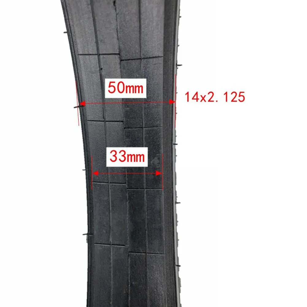 14x2.125 Solid Tire For Electric Bike & Scooter – Puncture-Proof Rubber Wheel, 14-Inch Replacement, Black