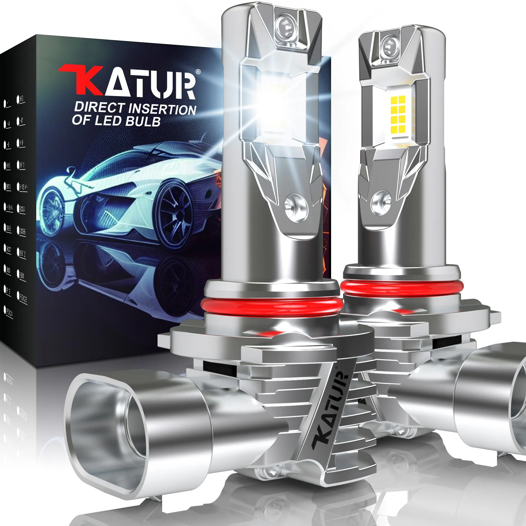 thumbnail image 2 of AUXITO 9005 HB3 LED Headlight Bulbs – 6500K Cool White, 80000LM, Plug & Play, 5-Year Warranty 2 of 3