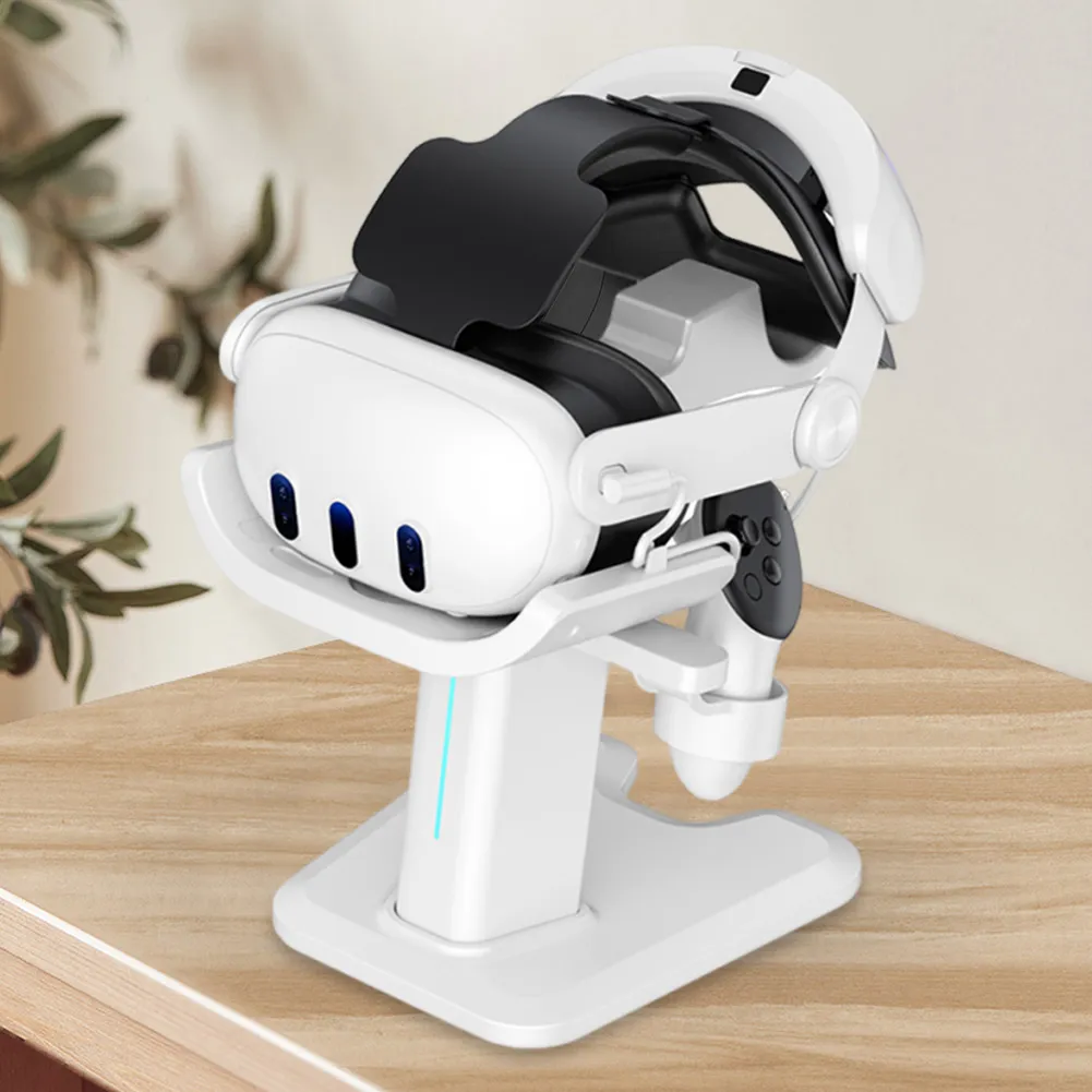 Desktop Stand For Meta Quest 3 - Easy To Install And Disassemble Storage And Display Rack For Vr Accessories Black