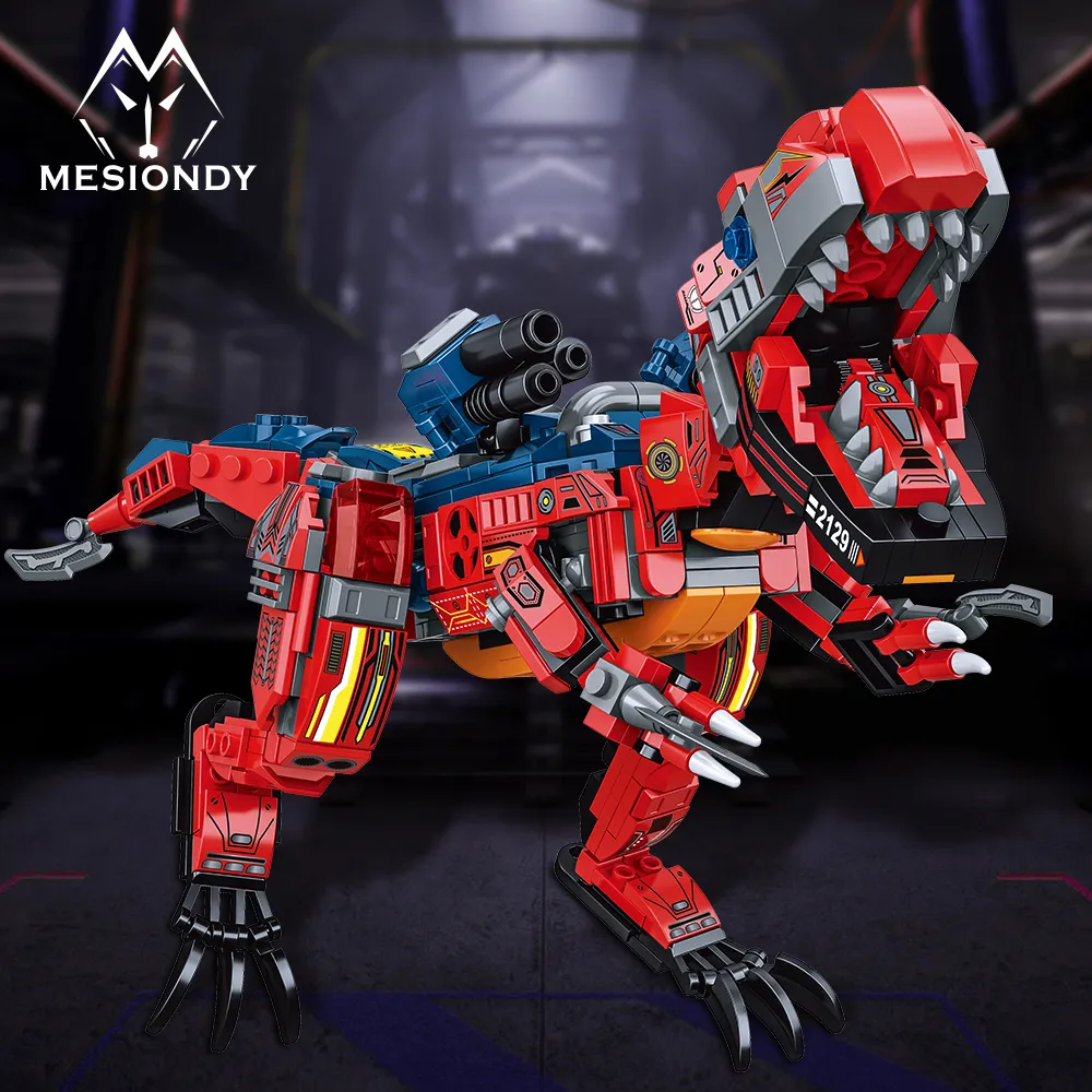 Dinosaur Transformer Building Kit In Transforming Dinosaur