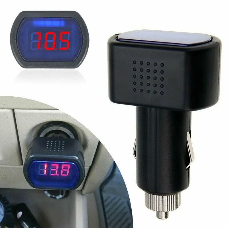 Car Battery Voltage Meter Digital LED Volt Gauge Monitor DC 12V-24V Auto  Car Lighter Black from Dhgate Other Auto Electronics