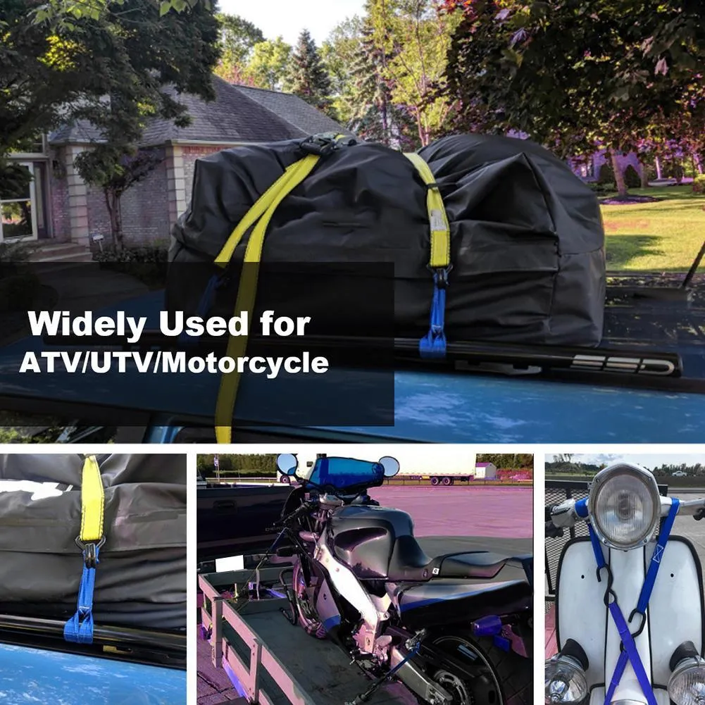 Generic 2pcs Motorcycle Hook Strap Heavy Duty Hooks Lanyards