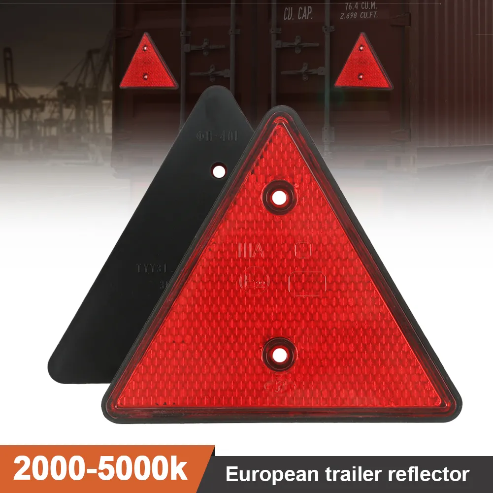 Reflecto Rsign Red Triangle Reflector Sign - E22 Safety Warning, Screw Mount ...