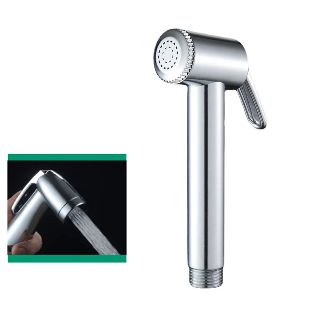 Universal Toilet Shattaf Adapter Bidet Spray Kit – Stainless Steel Handheld Shower, Brushed Nickel, Low Lead Compliant