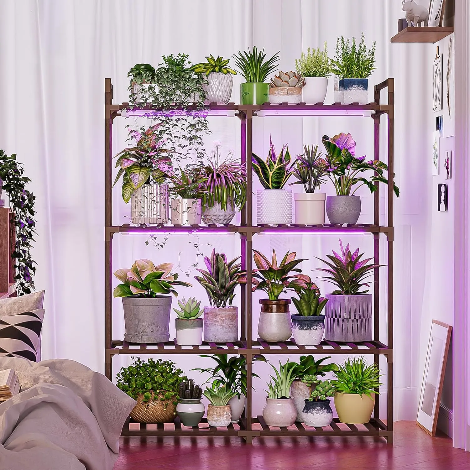 Bamworld Bamboo Plant Stand Indoor 8-Tier Large Boho Plant Shelf Rack for  Multiple Plants Holder from Dhgate Garden Sets - price 37.39