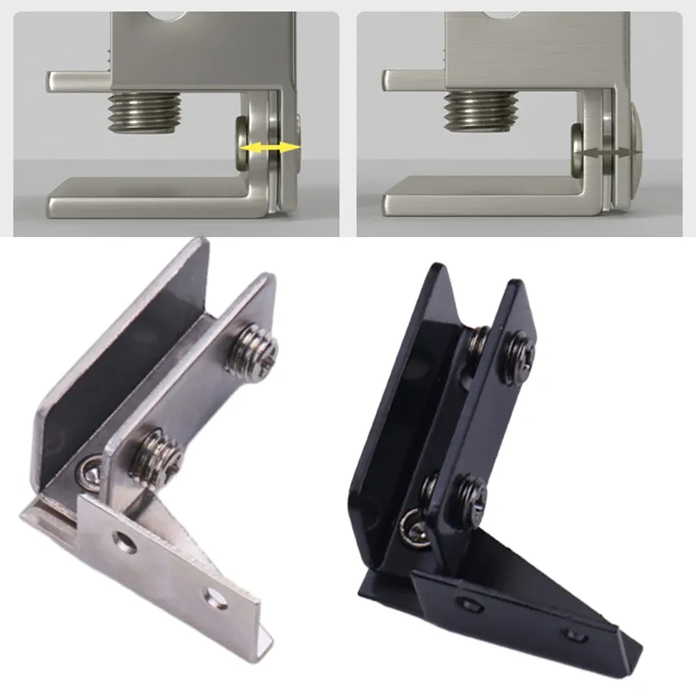 thumbnail image 2 of 2PCS 180 Degree Glass Door Clip Hinge No Drilling Glass Hinge Glass Holder For Glass Thickness 5mm - 8mm 2 of 13