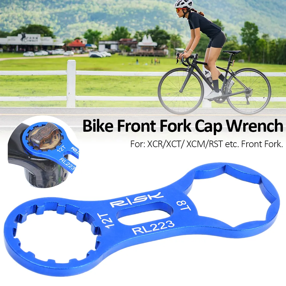 Clés à Fourche VTT Pour Suntour XCM/XCR/XCT/RST – 2 Pièces En Alliage D’aluminium (rouge + Bleu) – Léger Et Compact