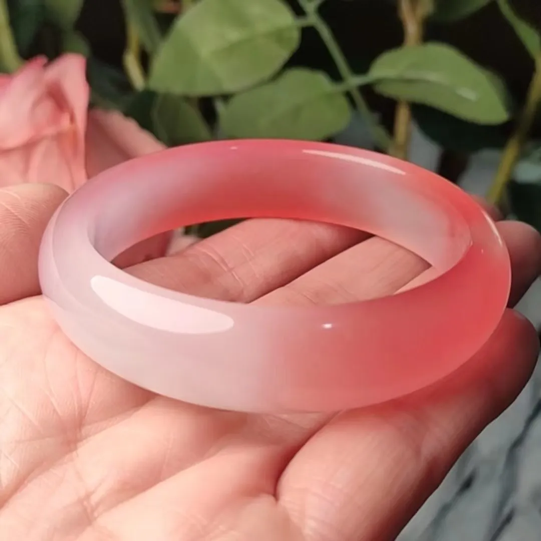 Handcrafted Natural Jade Bangle Bracelet For Women - Dark Green Stone, Hand-Carved, Unique Gift, Sizes 5.4cm To 6.2cm