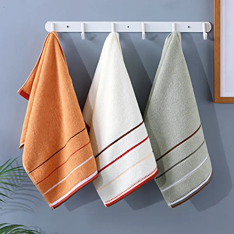 Striped Cotton Hand Towel for Adults Soft Quick drying Face Towel for Men Women