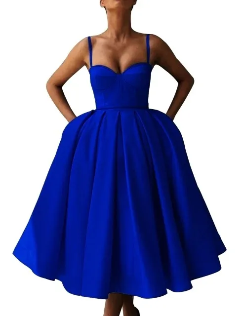 homecoming dresses for wide rib cage Red A-line Scoop Neck Cross Back Spaghetti Straps Homecoming Dresses, –  Simidress