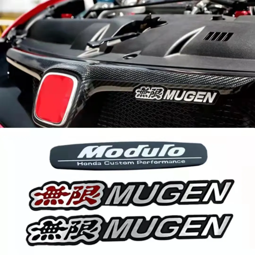 3D Car Emblem Badge Mugen Power Logo Chrome Aluminum Decal for Honda Civic Accord CRV Auto Styling Accessories