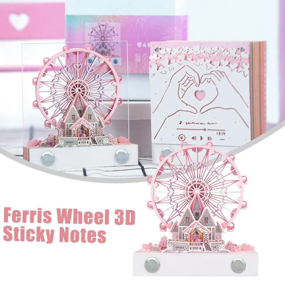 Wheel Sticky Notes Ferris Wheel 3D sticky notepad - Fashionable, Exquisite Calendar Note ...