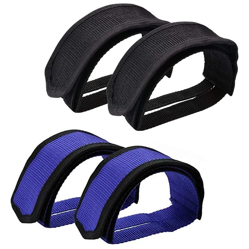 DHgate Bike Pedal Straps Adjustable Toe Clips Foot Straps for Fixed Gear Bikes Road Bike Pedals Mountain Bike Pedals Peloton Bikes Black 2 Pack Sports Outdoors