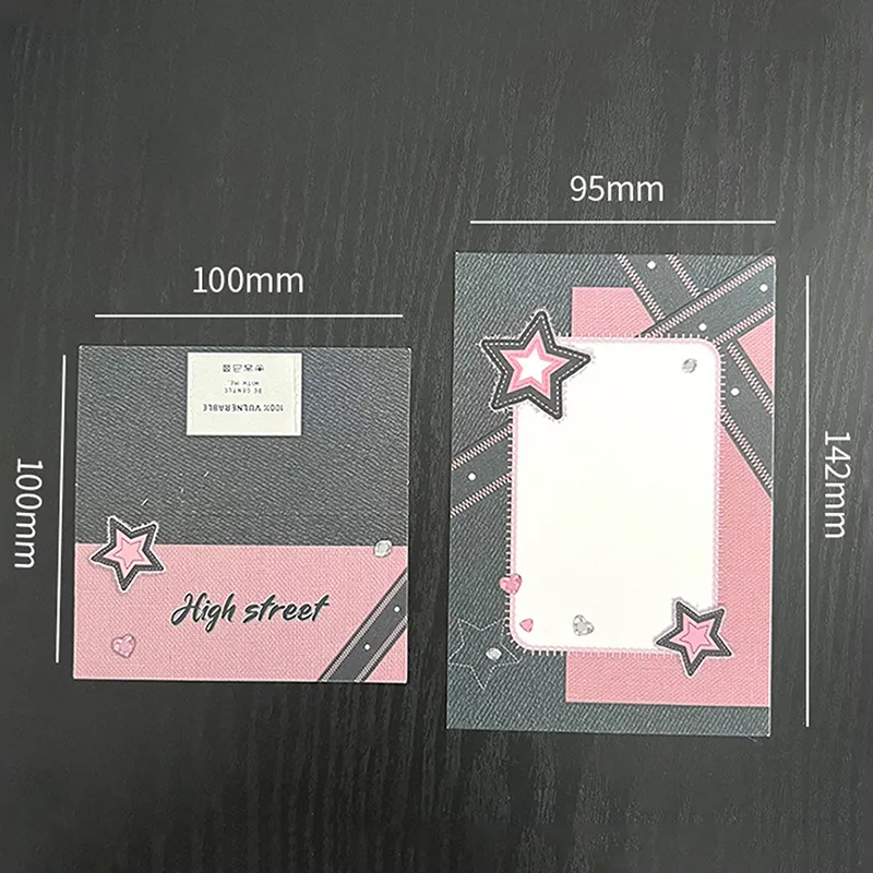 Denim Pattern Hard Paper Card Sleeves for Photocards Protective Packaging  DIY Art Supplies from Dhgate Other Office & School Supplies - price 4.67