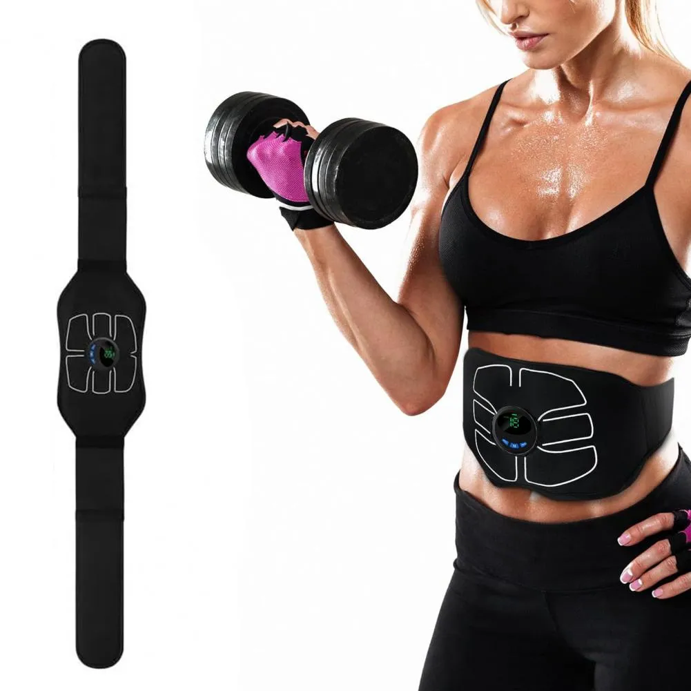 toning belt ab stimulator on fat person