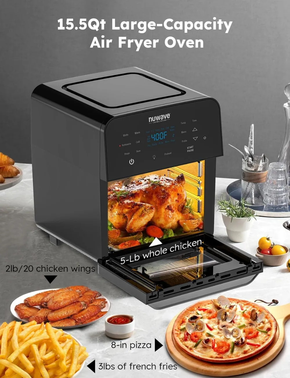 Nuwave Brio Air Nuwave 10 Qt Air Fryer Reviews Nuwave Brio Air