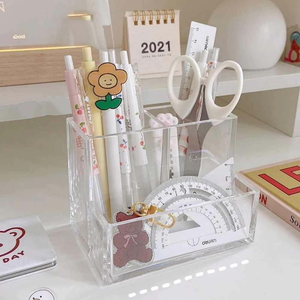Wholesale Acrylic Stationery Organizer Desktop Pen Stationery Holder With Sticky Notes Storage From Homepro14 6.53 DHgate.Com