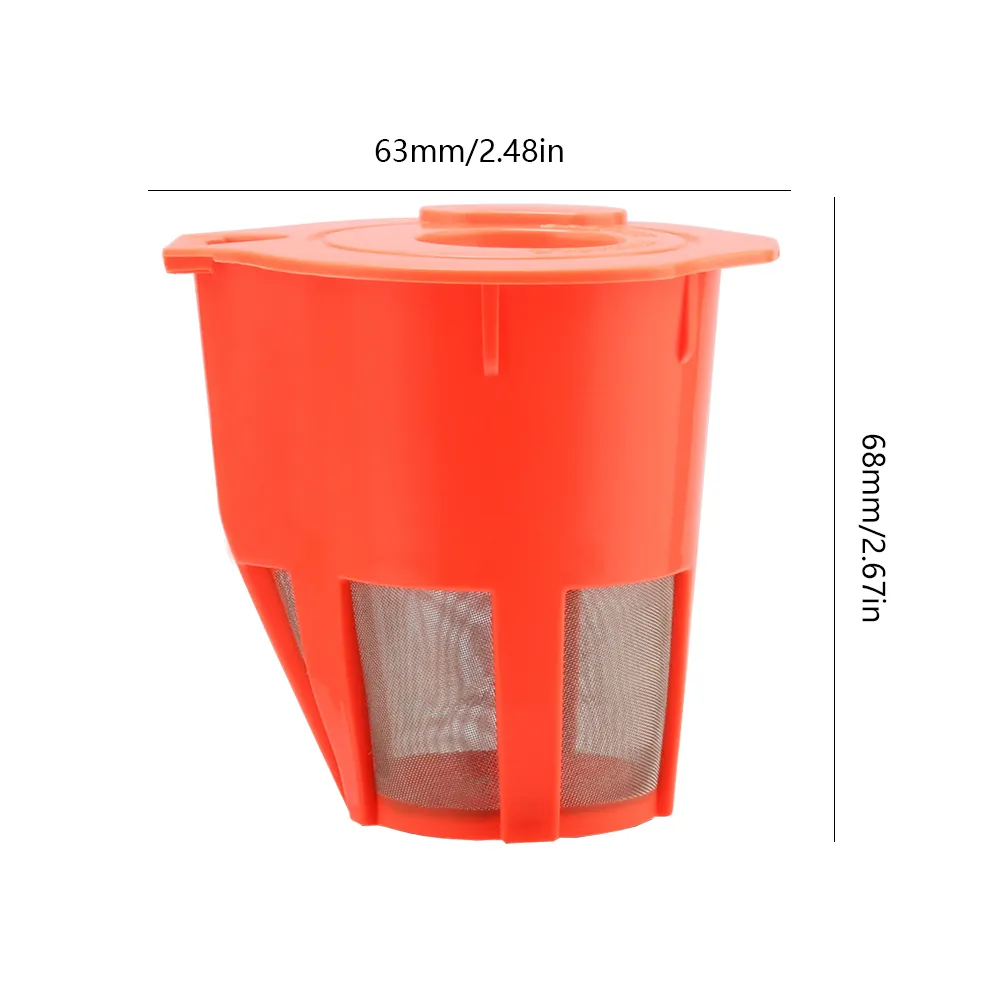 Orange 3-Pack Keurig 2.0 Refillable K-Carafe Reusable Coffee Filters – By CafeC