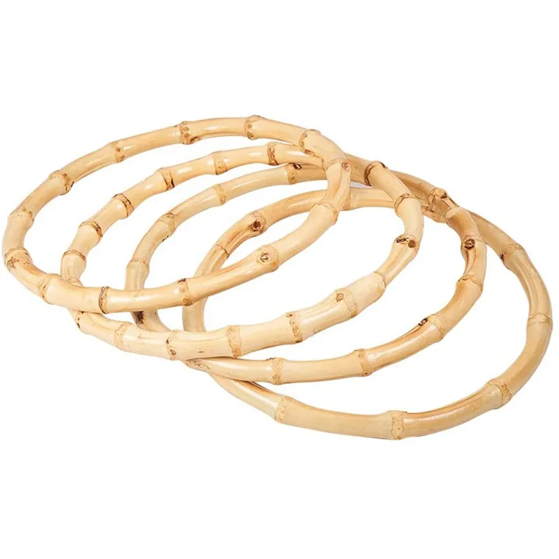 Handcrafted Bamboo Purse Handles Round Replacement Hair Accessories For DIY Bags From Annides 11.75 DHgate.Com