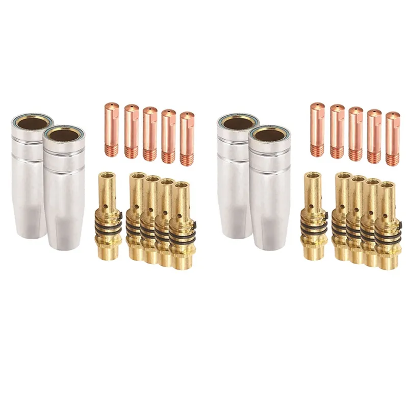 10pcs MIG Welding Gun Torch Tip Nozzle Holder Kit For Binzel 15AK - Nozzles, Tips, Holders
