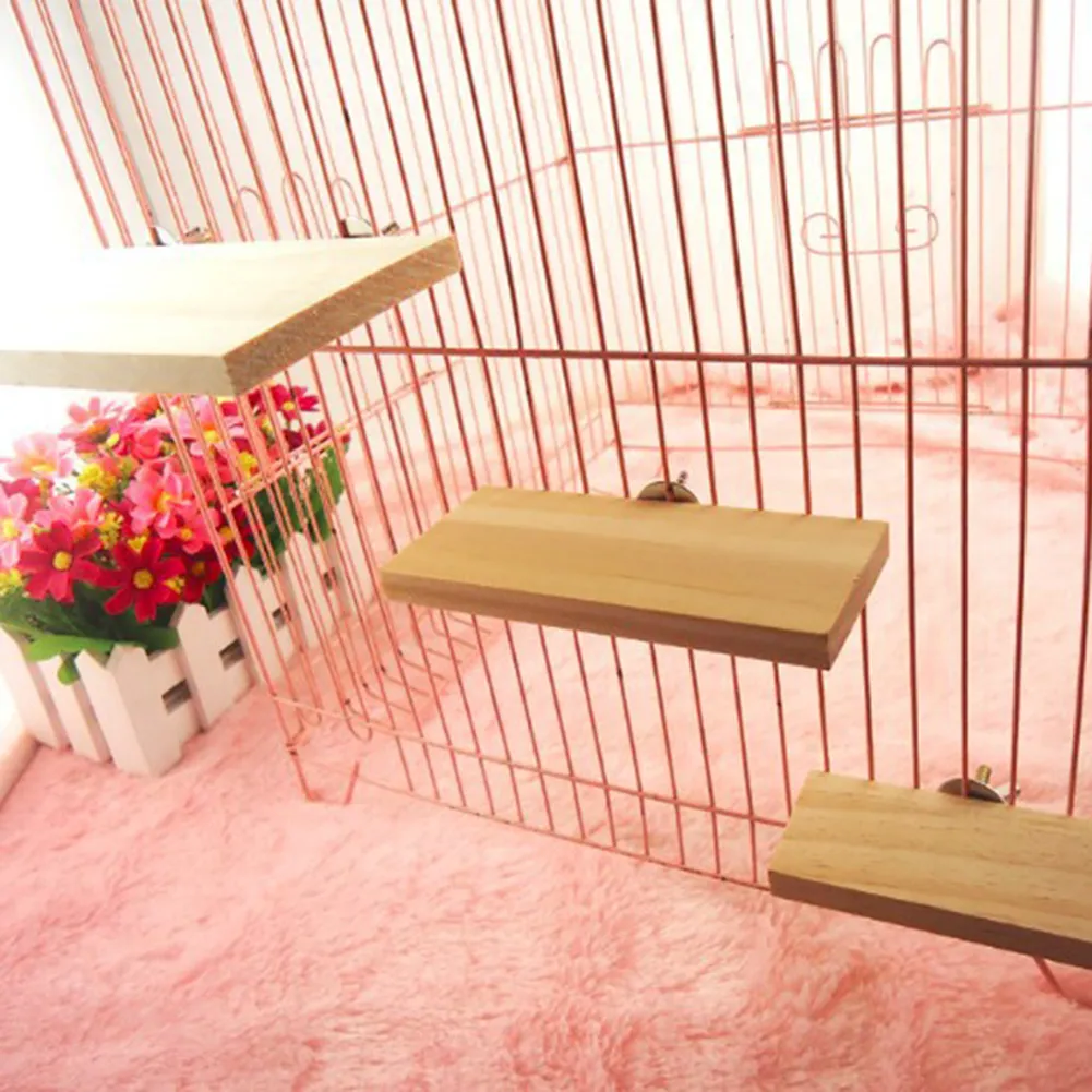 thumbnail image 2 of Natural Wood Gerbil Toys, Hamster Platform, Climbing Ladder, Bird Perch, Cage Toy, Play Gym Stand Tray, Chinchilla Platform From Homepro15, $7.85 2 of 14