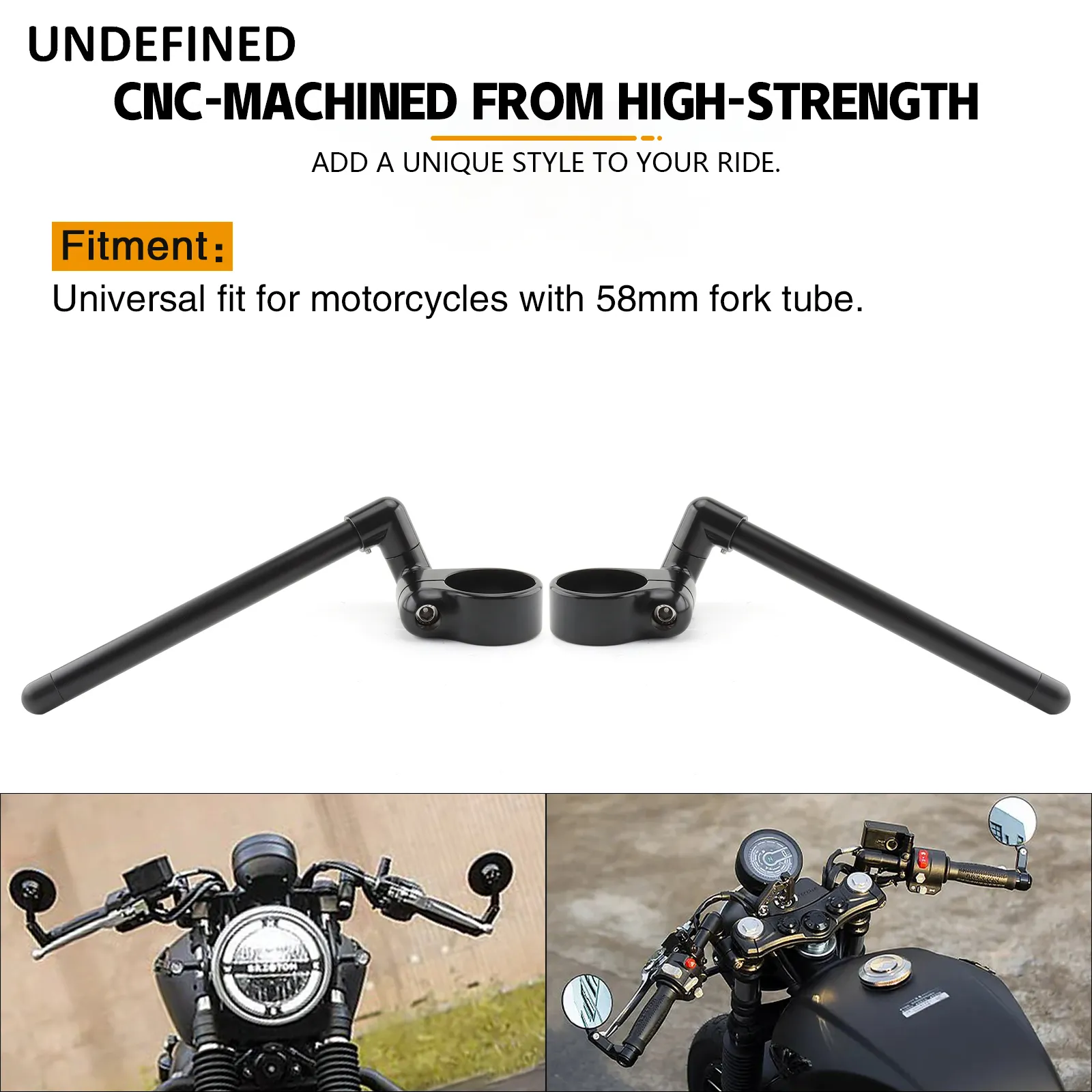 Universal 7 8 22mm Motorcycle Handlebar Drag Bar Vintage  Racer  Steering Wheel Handle Bars For Honda For  Kawasaki Yamaha G 601099513578024