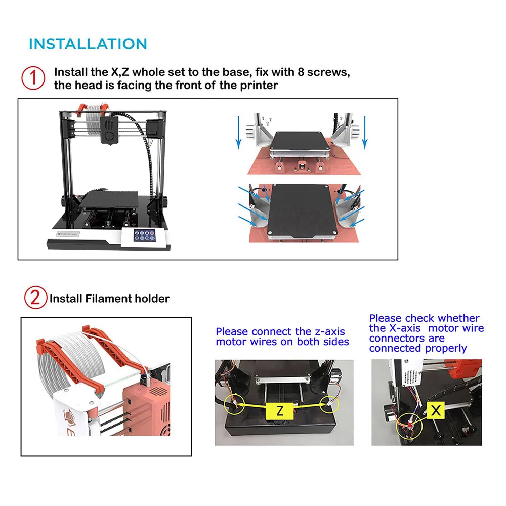 EasyThreed K8 plus FDM 3D Printer Desktop Machine with 5.9 × 5.9