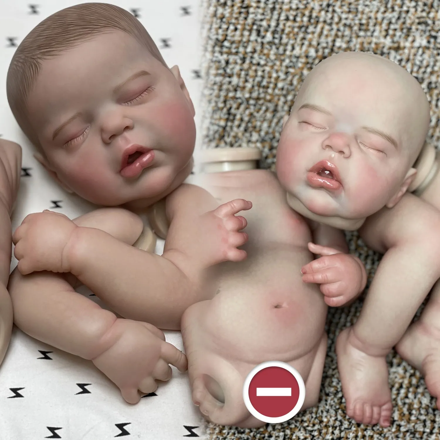 Save Big on Bulk Full Body Reborn Dolls 50cm Full Body Vinyl Alexis Bebe  Reborn Girl 3D Painted Skin Unassembled Reborn Dolls Kits Lifelike Bebe