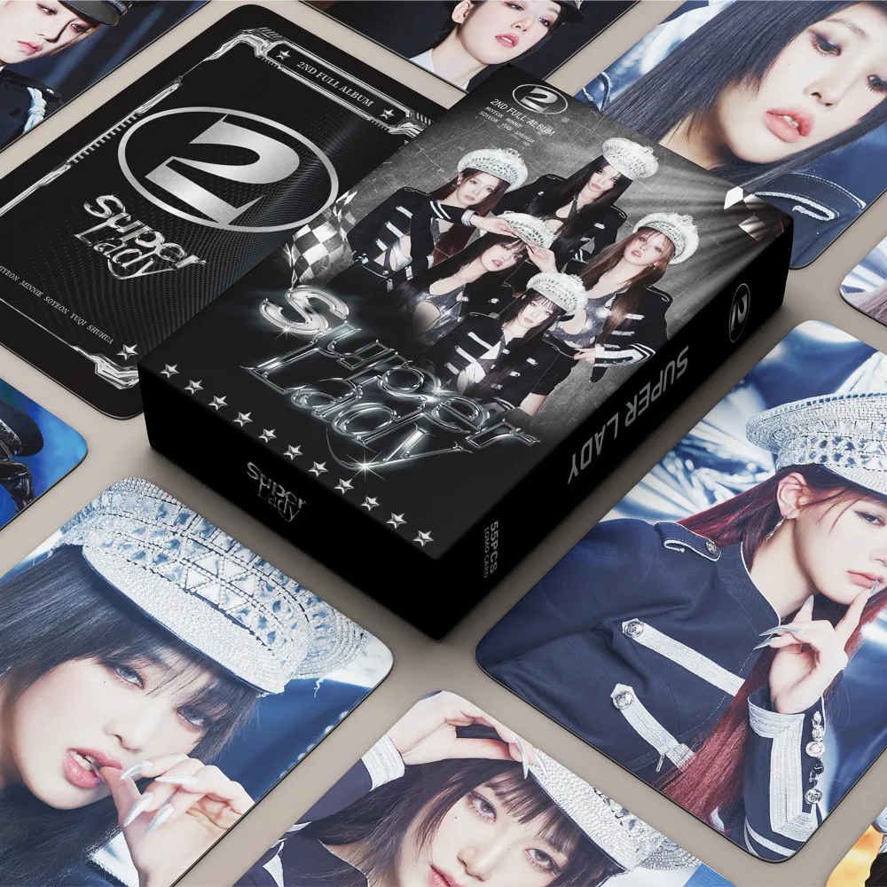 Kpop Cards GIDLE Super Lady Lomo Cards New Album Photocard Set