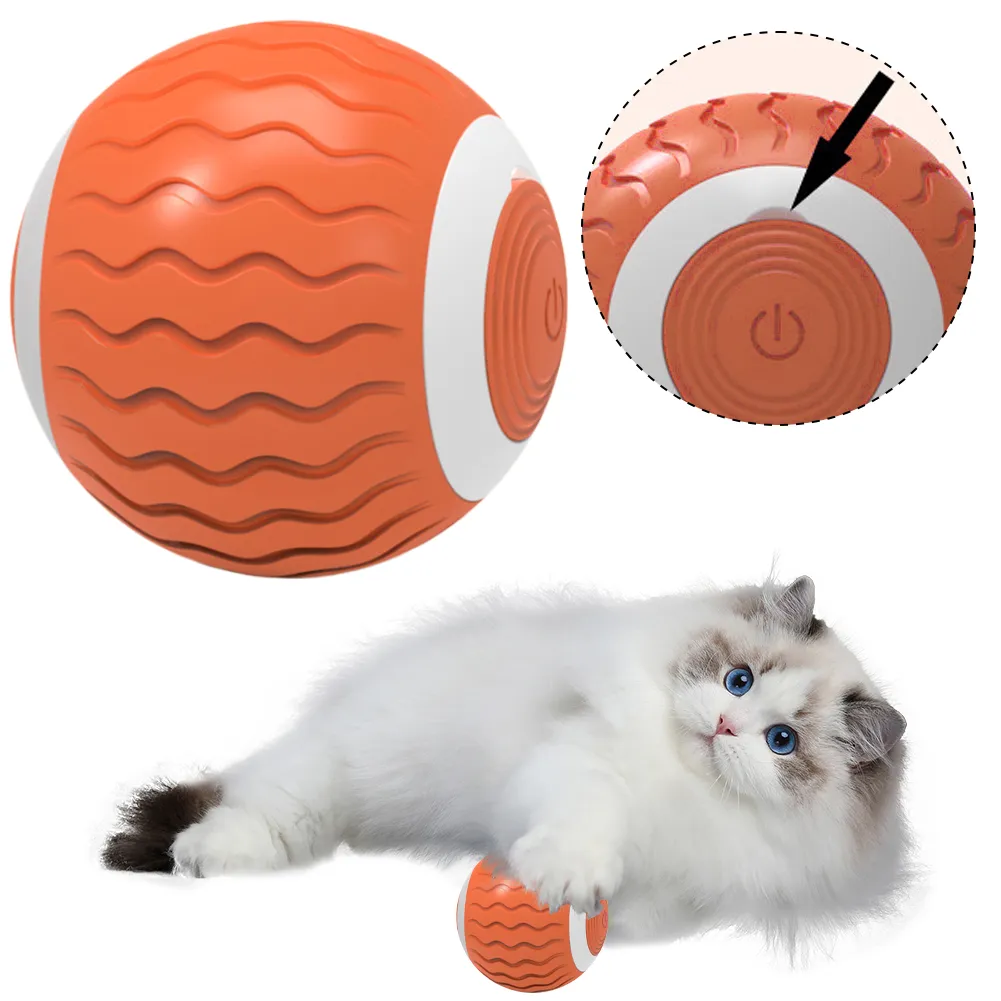 Image showcasing Interactive Dog Ball Toy, Smart Pet Ball - Rechargeable Electronic Dog ...