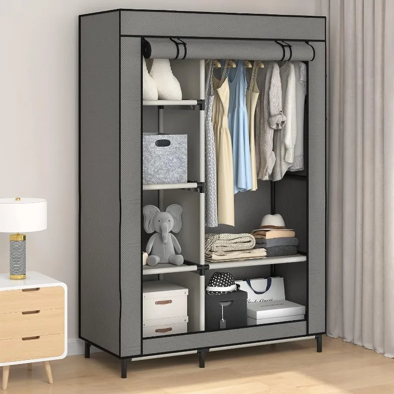Portable canvas wardrobe discount