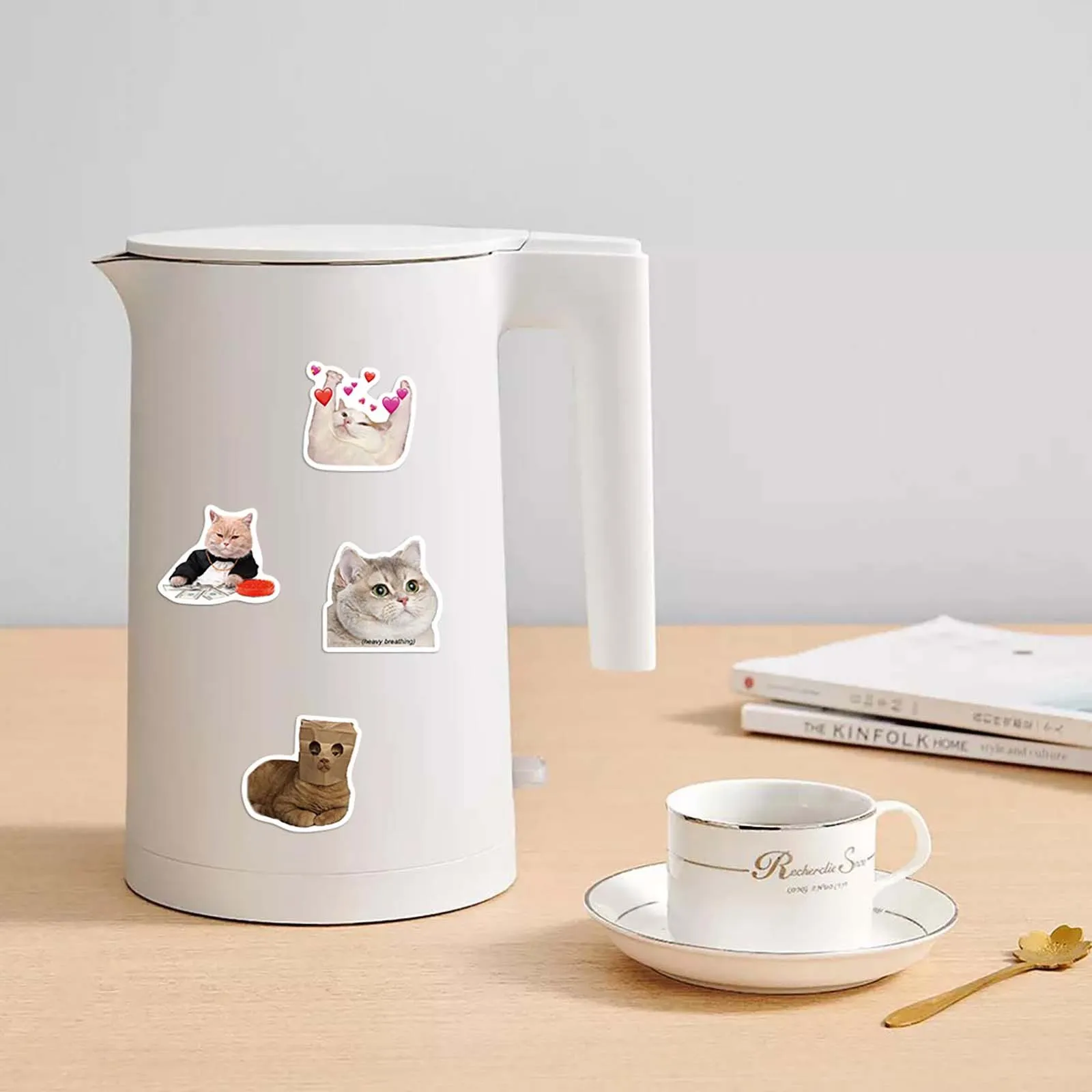 Cute Cat Stickers for Personalizing Luggage, Guitars, Notebooks, and ...