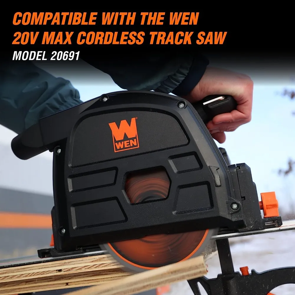 100 Inch Track Saw Guide Rail System with Adapters Precision Cutting for Woodworking Professionals