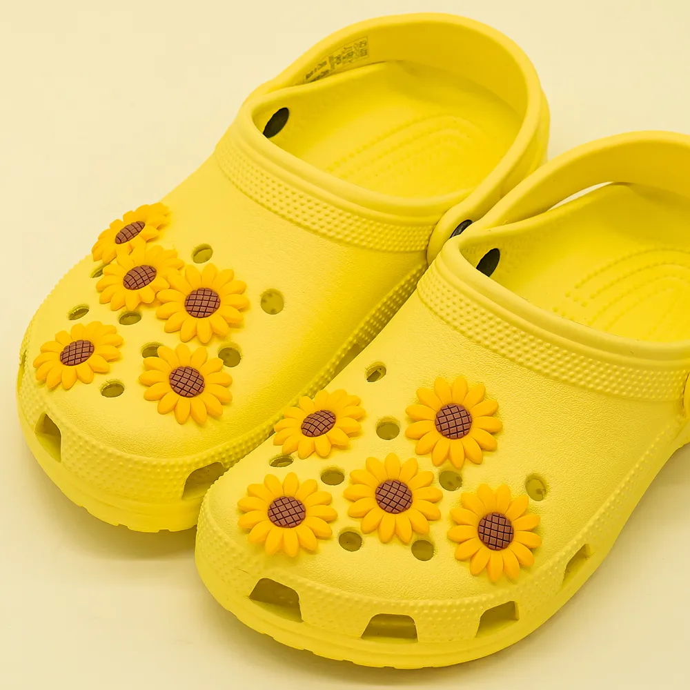 Sunflower panky Croc Charms Flowers