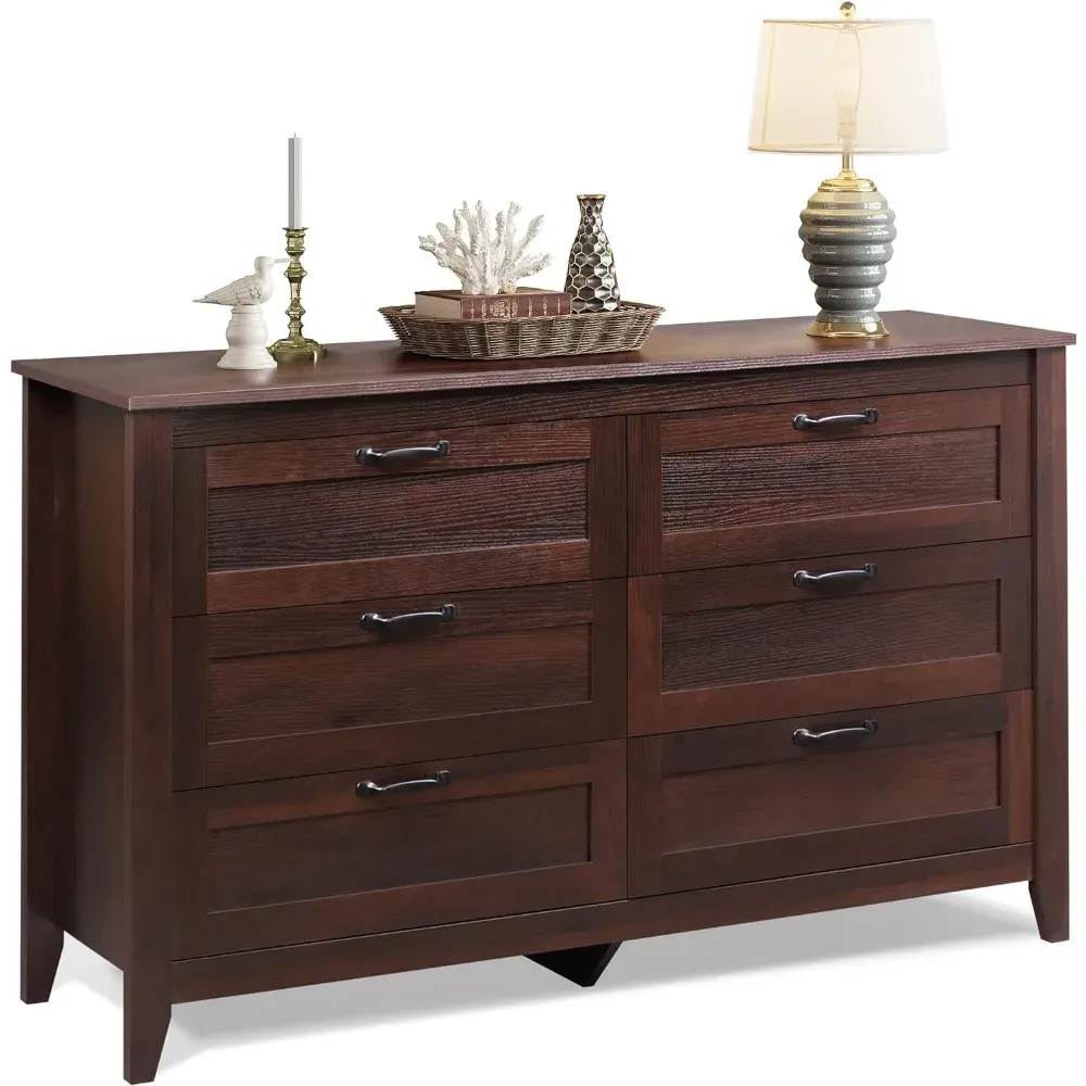 songesand 6 drawer dresser brown Chest of Bedroom Furniture with Wooden Frame and Metal Handles from Dhgate Bedroom Furniture rola Lynette Fitted Off the Color:bronze orange tone metal handle for