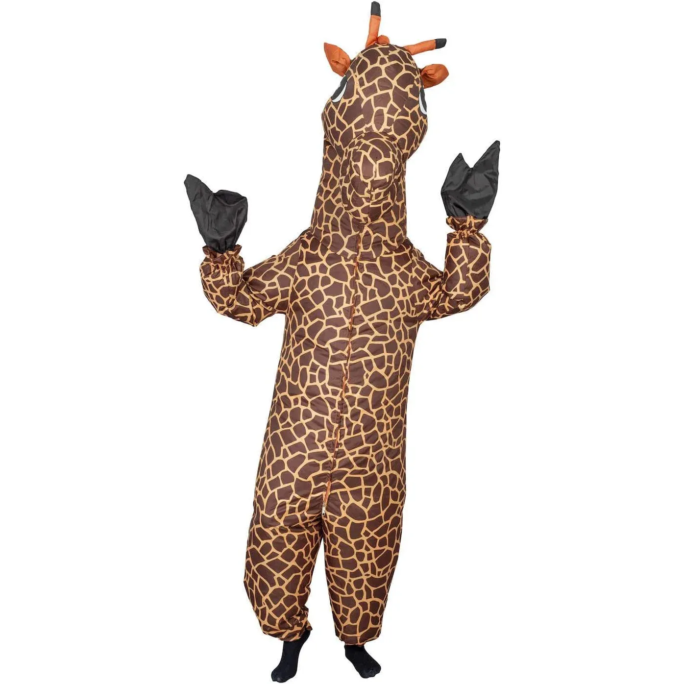 Giraffe Costume Adult Brown Jumpsuit Giraffe Costume Adult Brown Jumpsuit