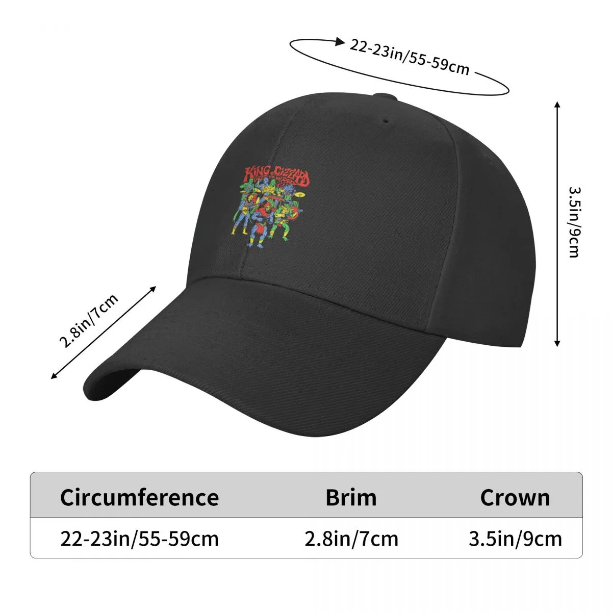 Tech Design Lizard Embroidered Dad Hat - Adjustable Cotton Baseball Cap (Light Blue) - View #7