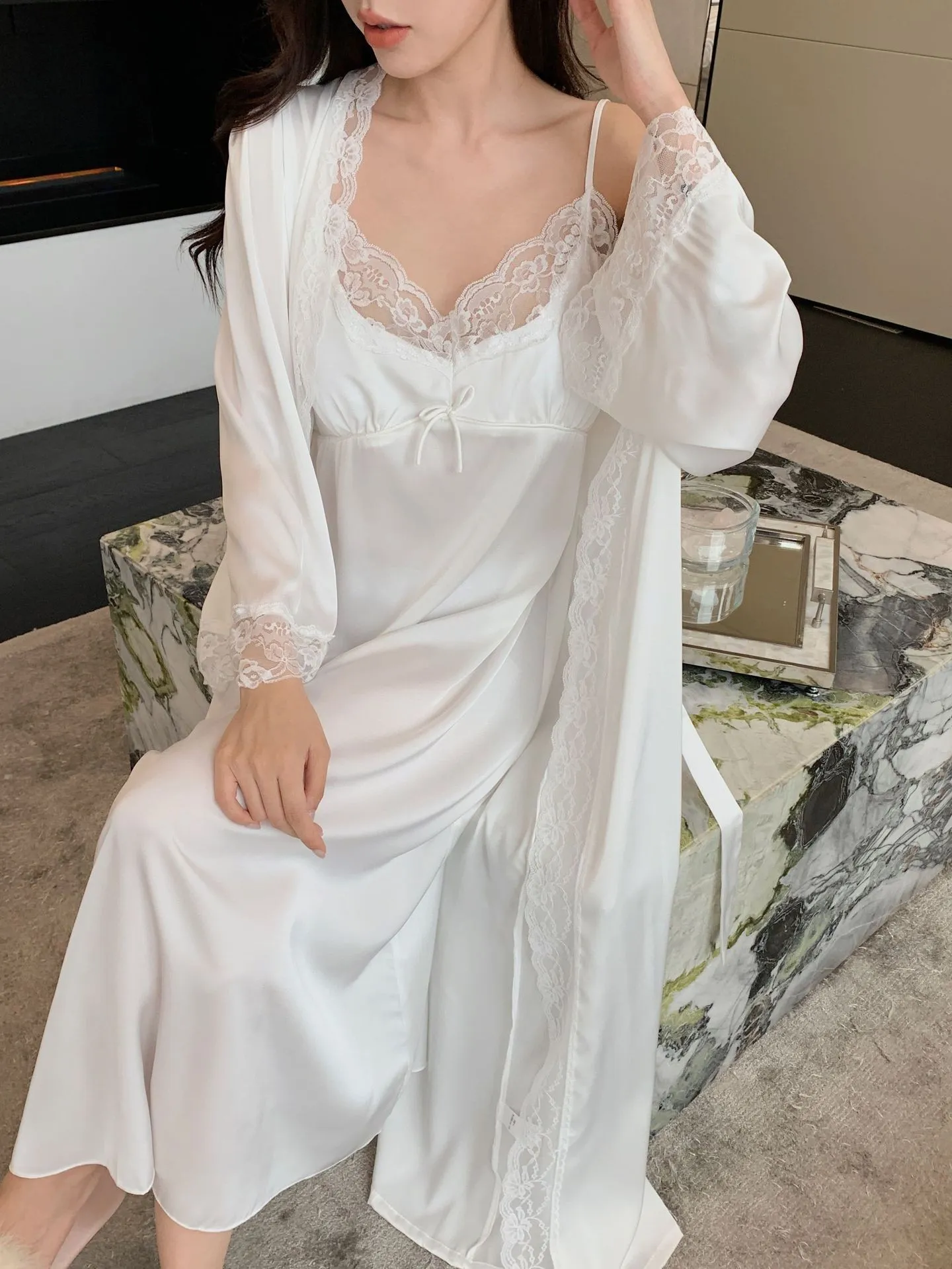Kimono Bridal Robe And Nightgown Set Save Big On Bulk Bridal