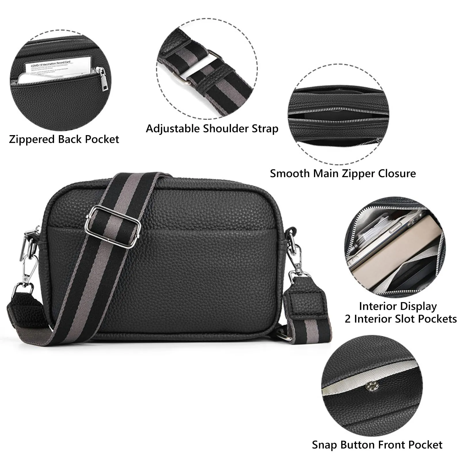 Save Big on Bulk Guitar Crossbody Bag Guitar Strap Purse: Small Square  Crossbody Bag With Multi Pockets And Wide Adjustable Strap Lightweight  Nylon