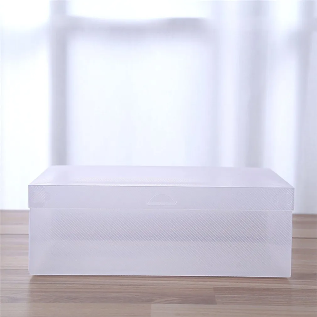 Clear Shoes Boxes Foldable Plastic Shoe Storage Organizer, Stackable ...