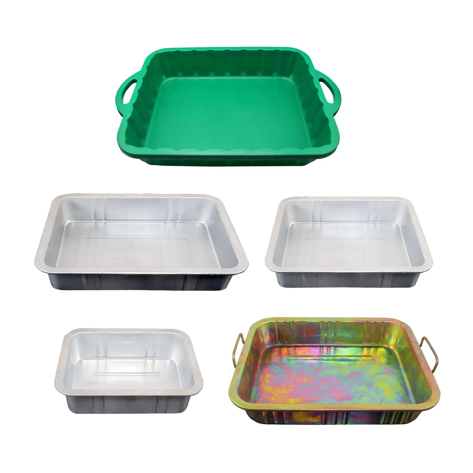 Oil Change Pan Datanly 2 Pcs Stainless Steel Oil Drip Pan For Under Car 27.56 X