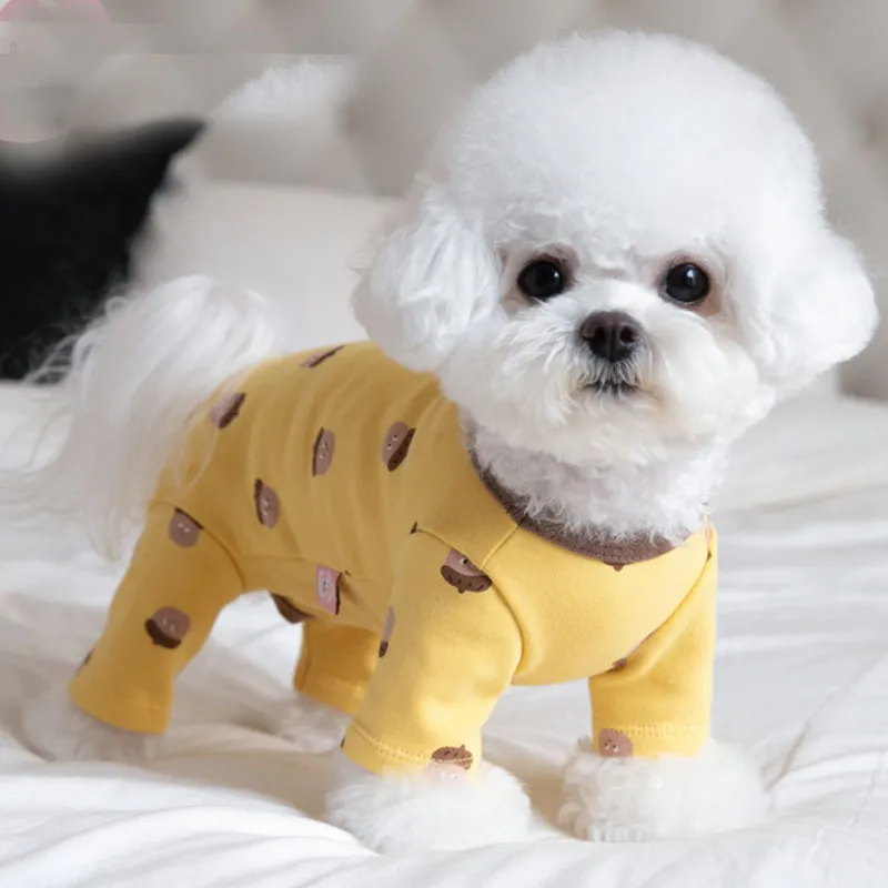 Zunea Kleine Hond Daisy Jumpsuit Pyjama Schattige Bloemen Zunea Kleine Hond Daisy Jumpsuit Pyjama Schattige Bloemen