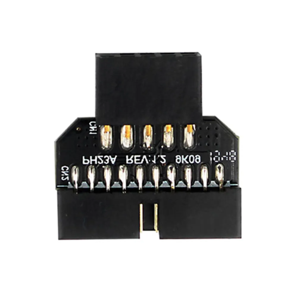 USB 2.0 9-Pin to USB 3.0 20-Pin Adapter Professional Motherboard Front Panel Connector Converter Computer Peripherals