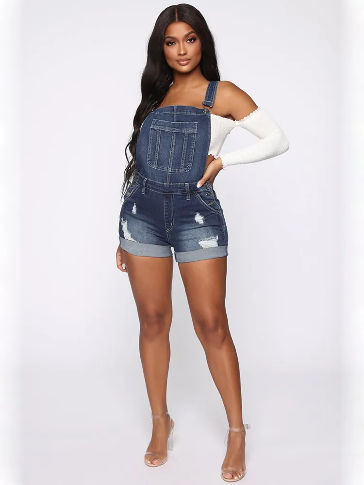High Waisted Short Overalls Denim Overalls Short NEW Forever 21