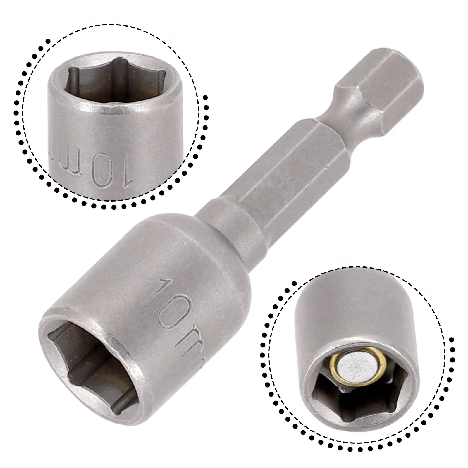 6 13mm Impact Socket Magnetic Nuts Screwdriver 1 4 Hex Key Kits Drill Bit Adapter For Power Drills Impact Drivers Sockets From 4 71 DHgate