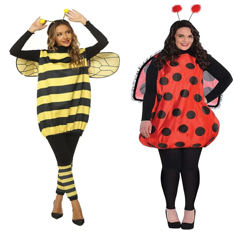 Save Big on Bulk Ladybug Adult Costumes Queen Bee Costume, Classic  Halloween Animal Outfit: Adult Kids Insect Cosplay Dress Up, Halloween  Party