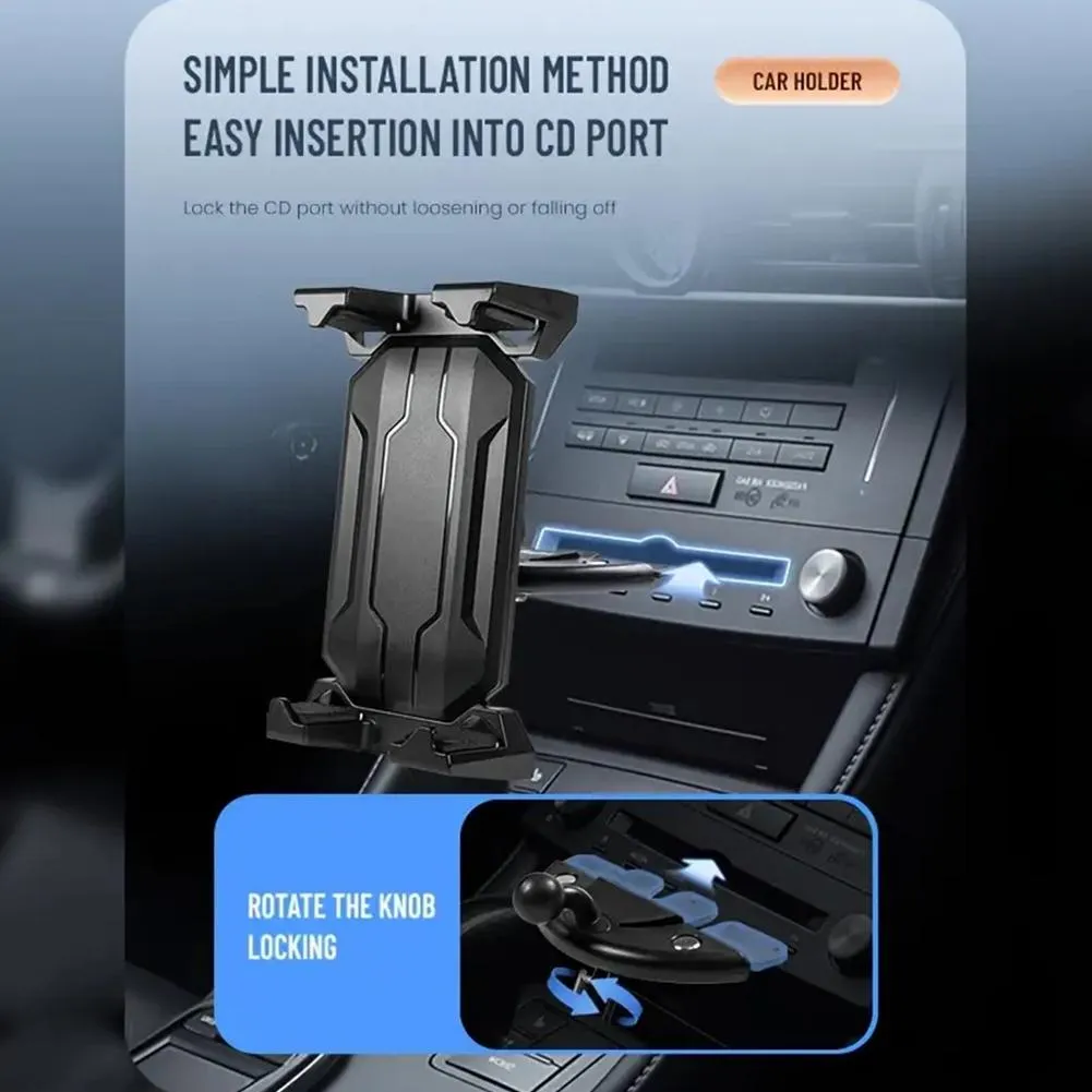 Ipad Holder For Car Xnyocn Adjustable Car Cd Slot Tablet Phone Car